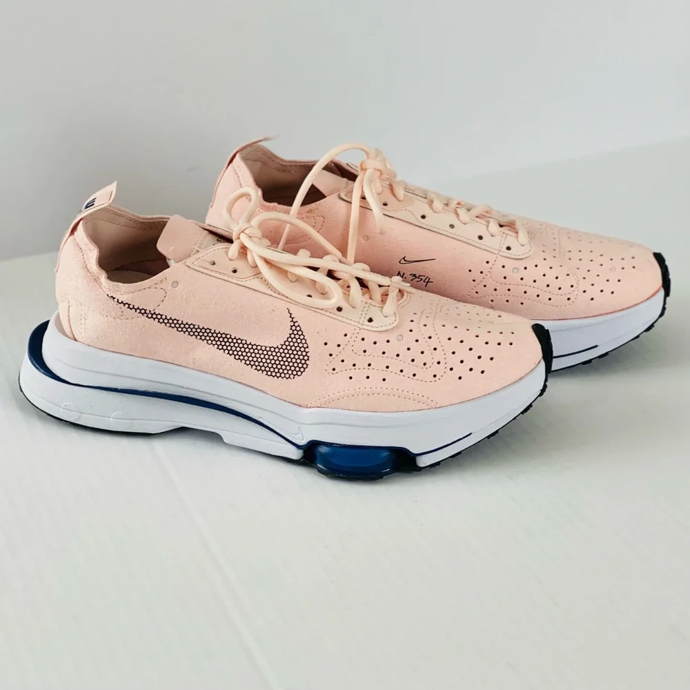 NWT Nike Women’s Air Zoom Type Sneaker, Orange Pearl Deep Royal Blue, Size 11 - Picture 1 of 16